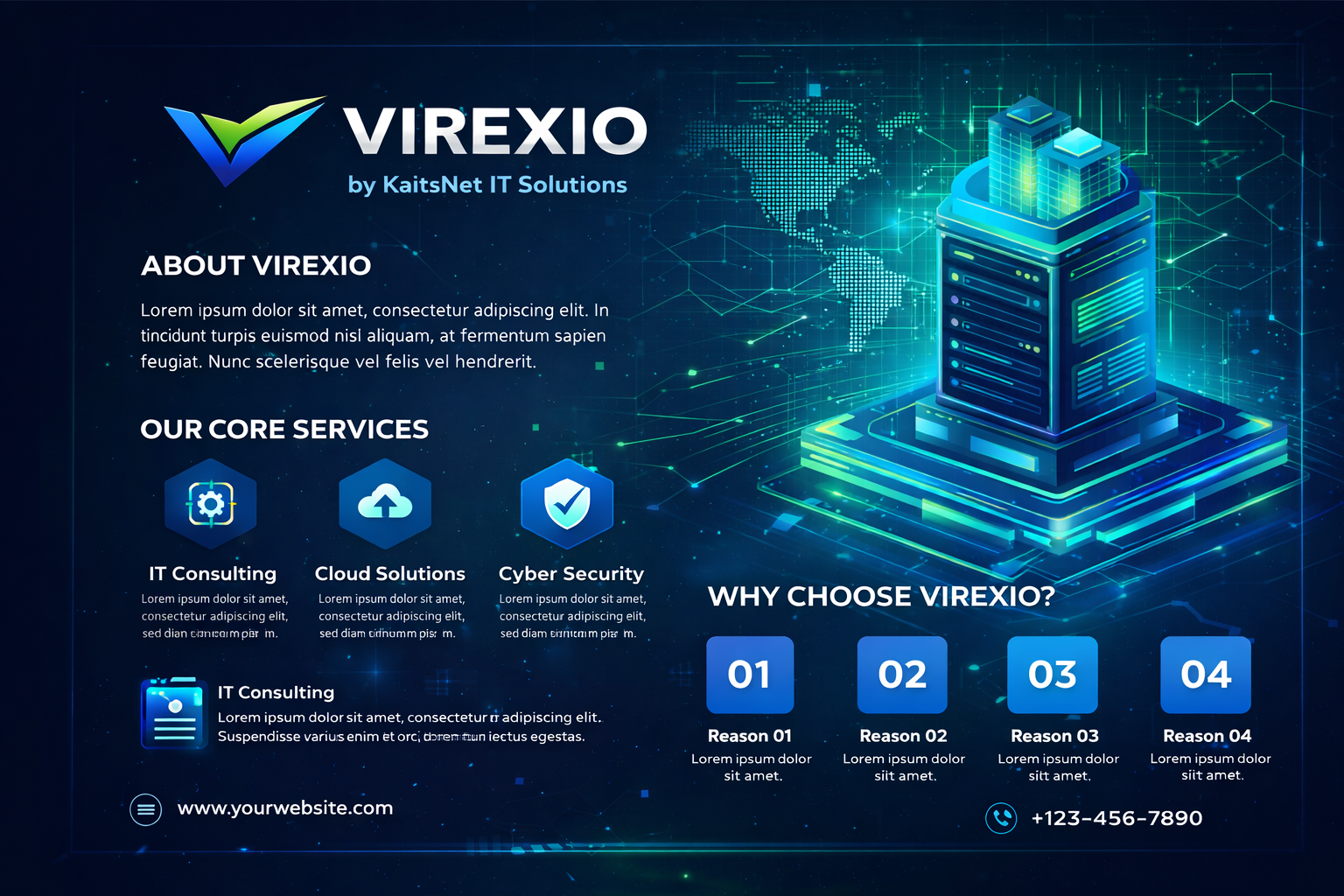 Virexio - logo design