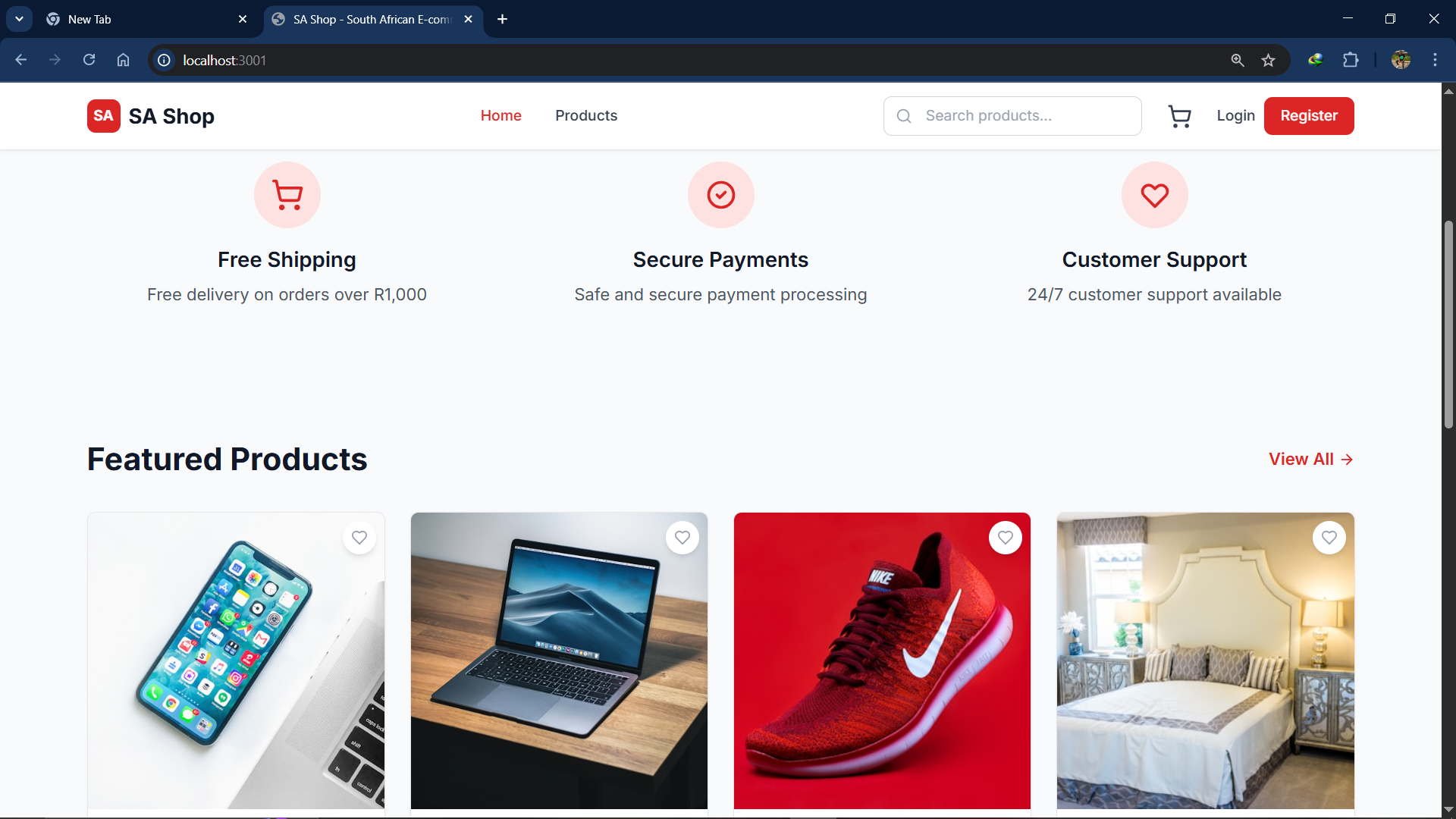 Ecommerce Product List